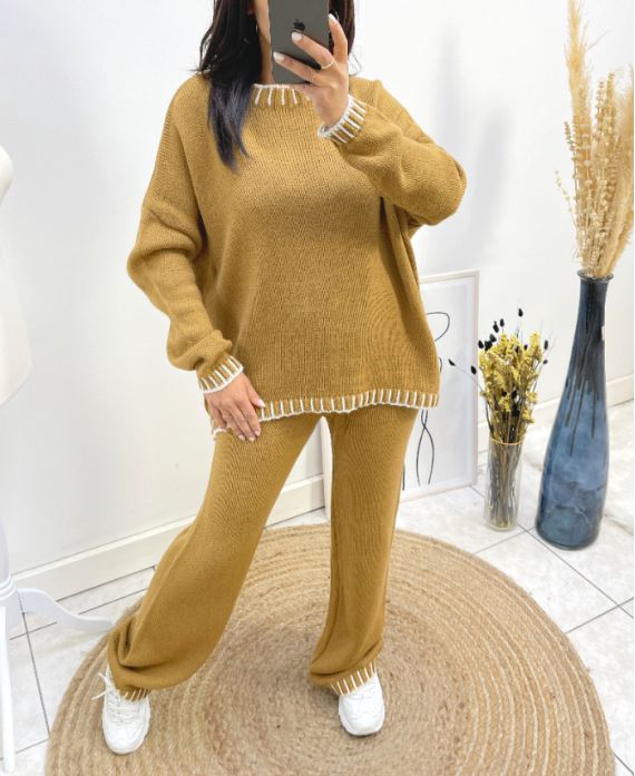 ENSEMBLE SURPIQURE PULLOVER + PANTALON