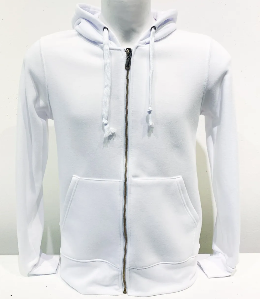 Gilet capuche blanc