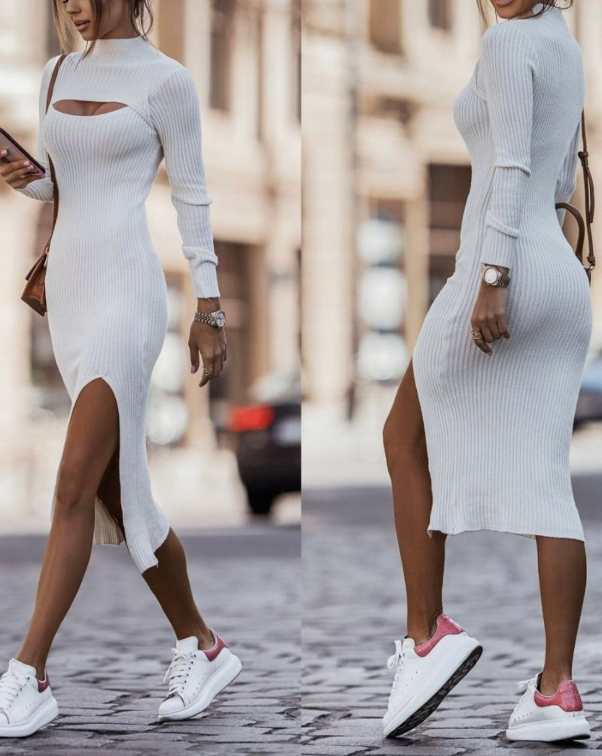 Robe longue blanche